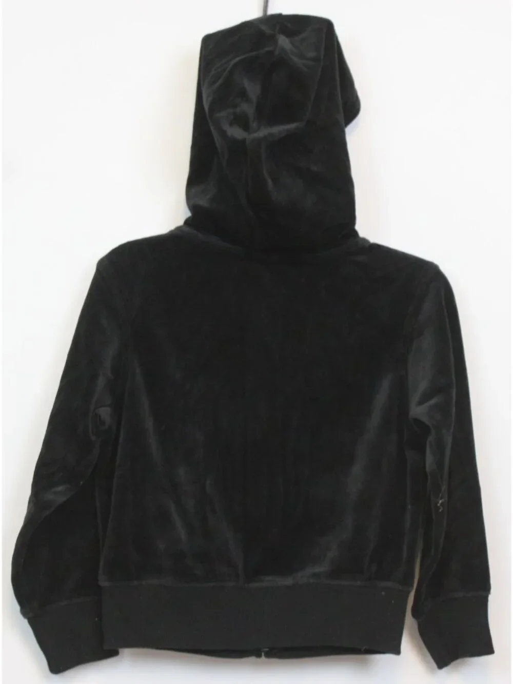2006 Gymboree Family Portrait Black Velvet Hoodie sz 4 Bows Holiday Xmas Party